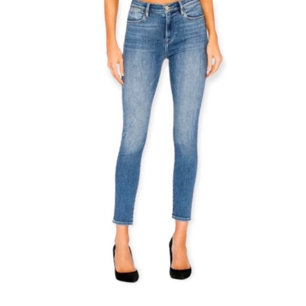 FRAME Le High Skinny Crop in Samira, Size 32
